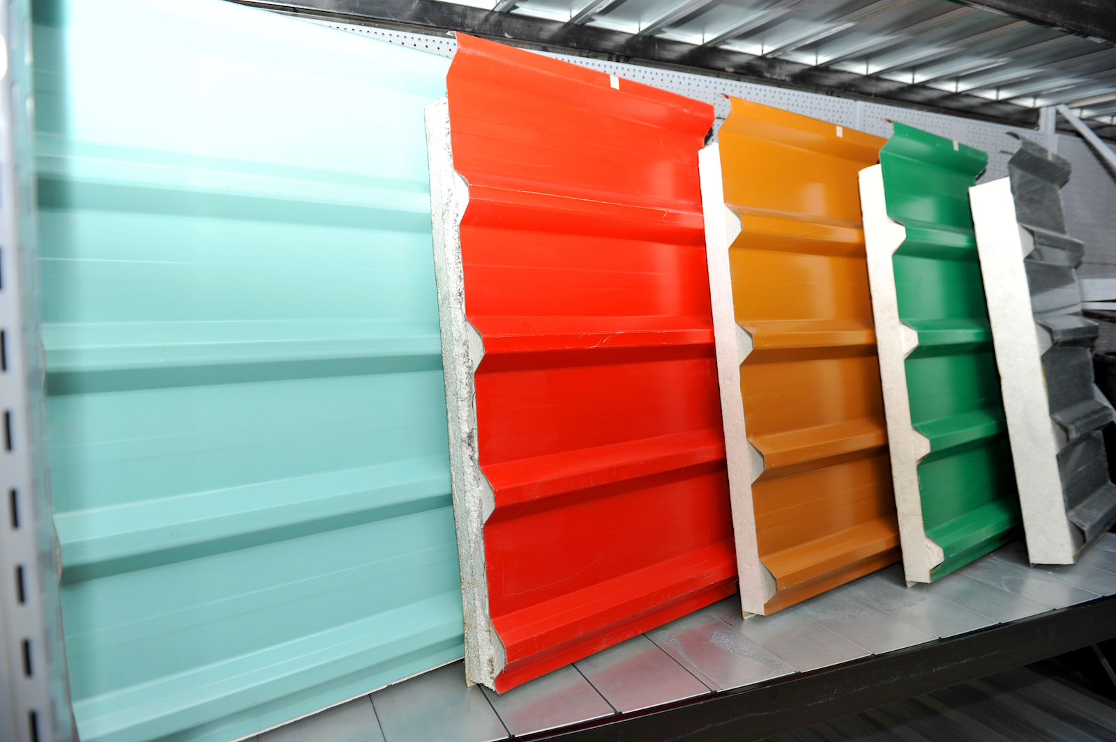 panneaux de toit colorés